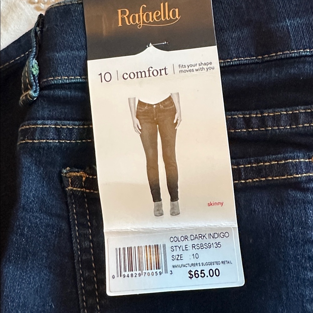 Rafaella Navy Denim Pants - Picture 6 of 9